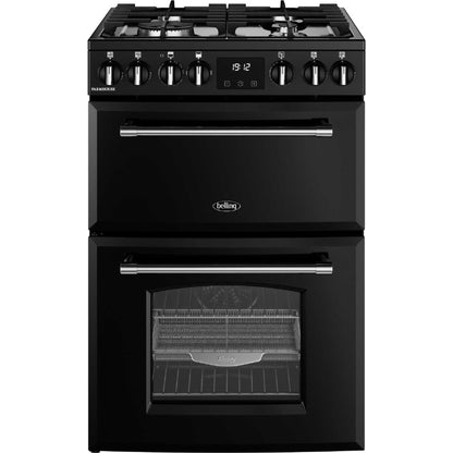 Belling Farmhouse 60DF Mini Range 60cm Dual Fuel Double Oven Cooker - MRAFHOUSE60DFBLK