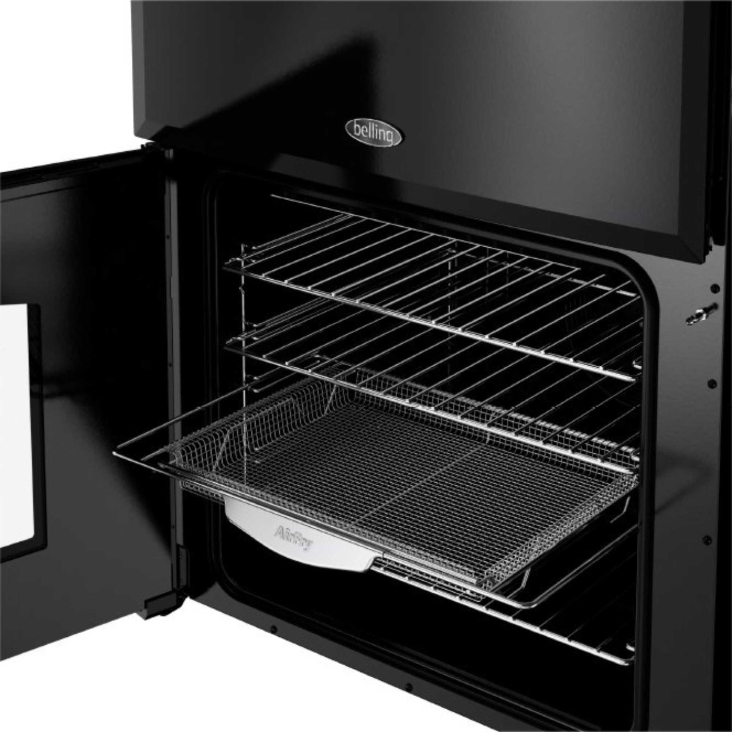 Belling Farmhouse 60DF Mini Range 60cm Dual Fuel Double Oven Cooker - MRAFHOUSE60DFBLK