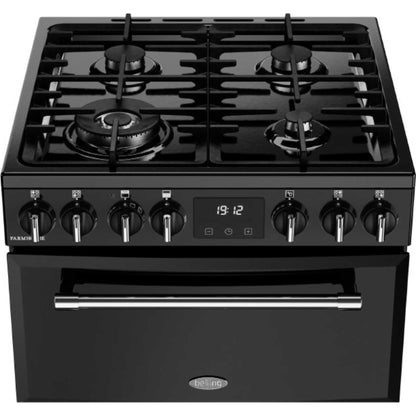 Belling Farmhouse 60DF Mini Range 60cm Dual Fuel Double Oven Cooker - MRAFHOUSE60DFBLK