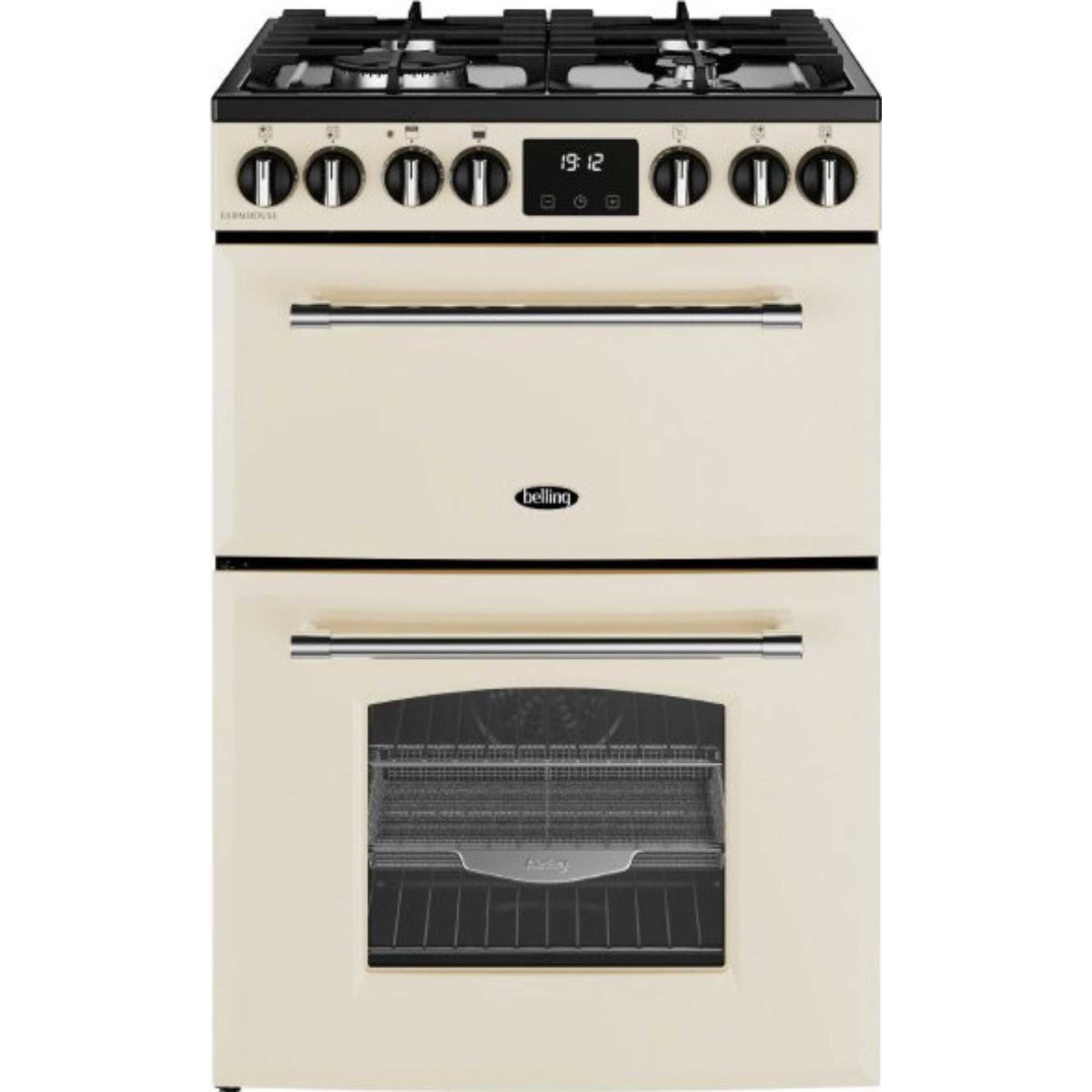 Belling Farmhouse 60DF Mini Range 60cm Dual Fuel Double Oven Cooker - MRAFHOUSE60DFCRM
