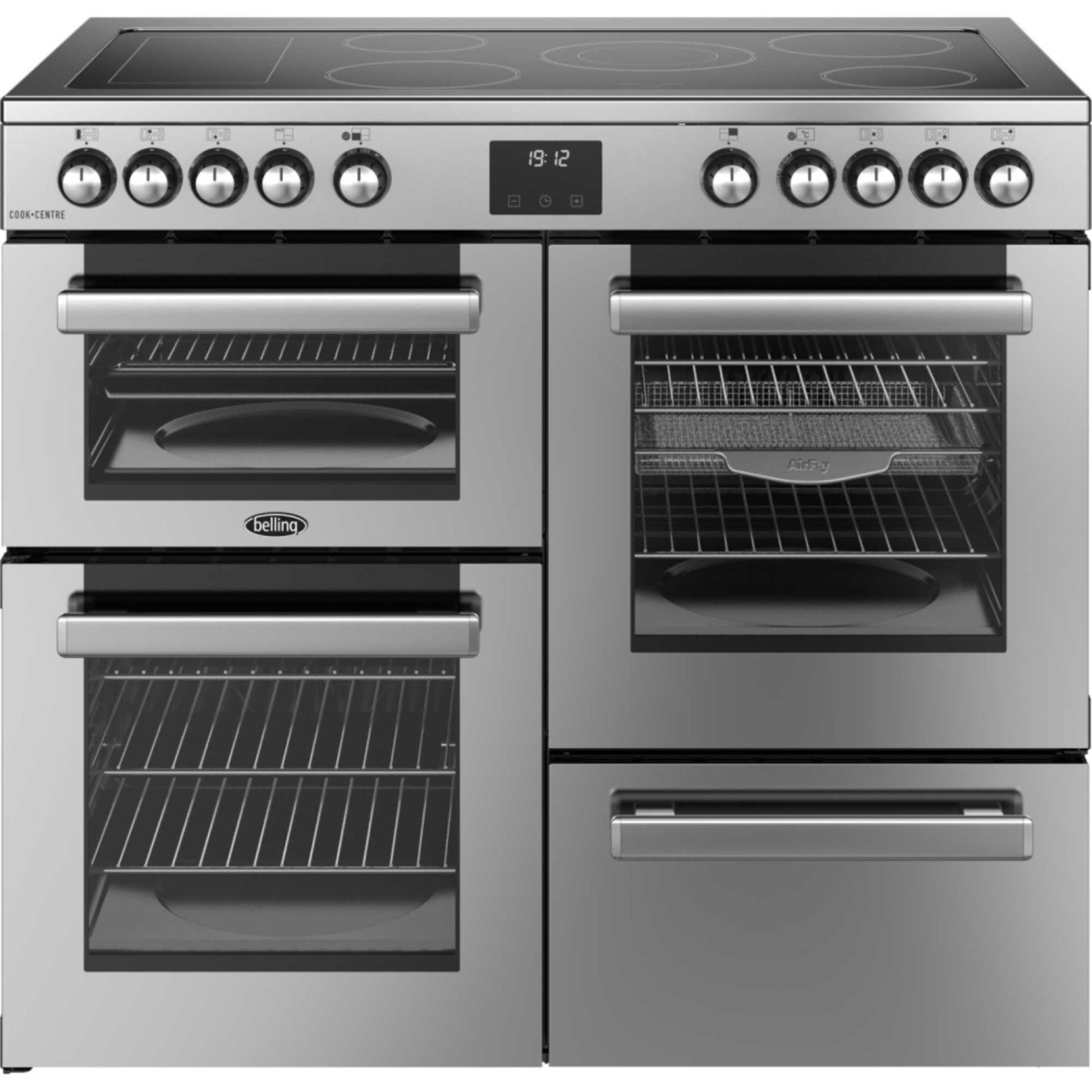 Belling Cookcentre 100E 100cm Electric Range Cooker - RCACC100ESTA
