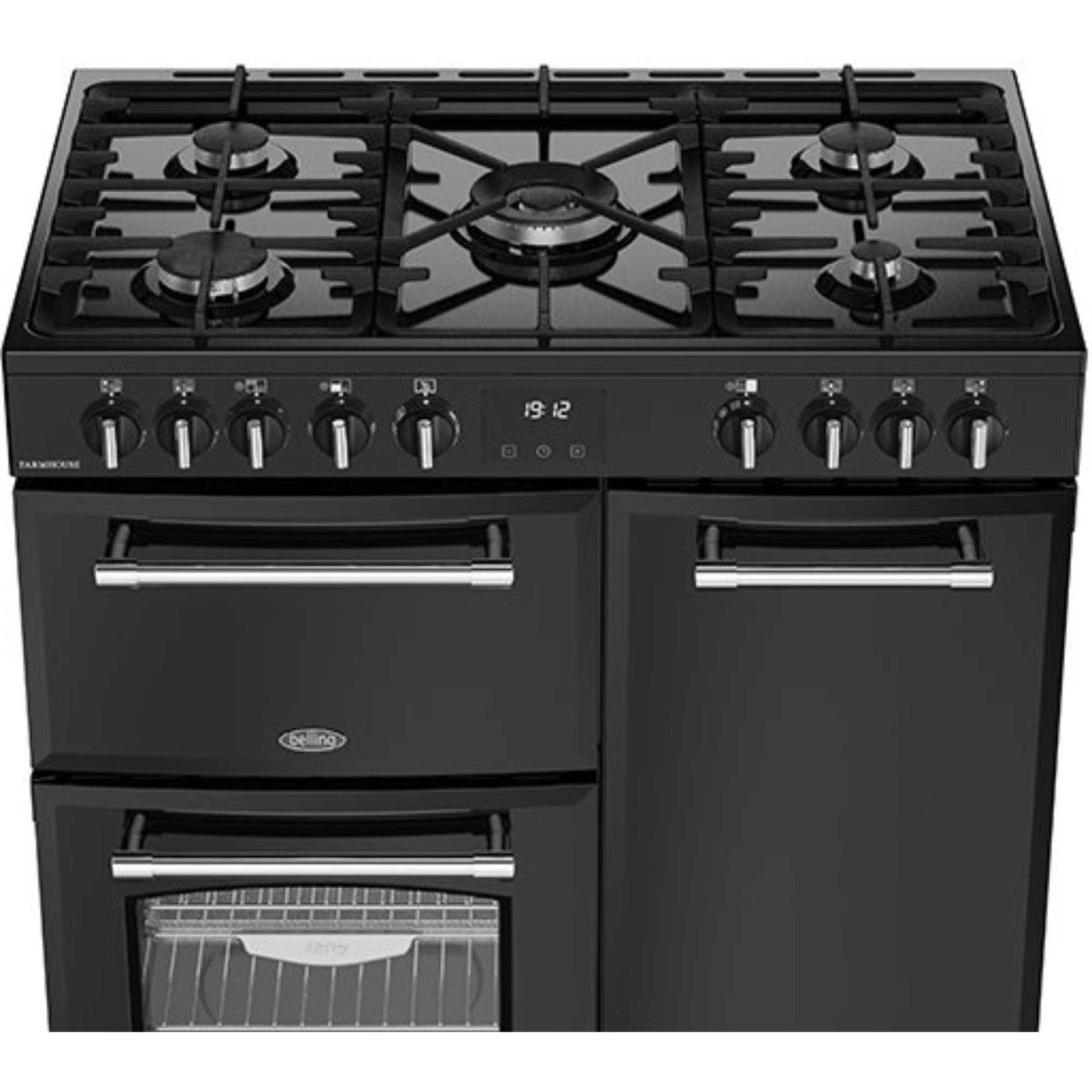 Belling Farmhouse 90DF 90cm Dual Fuel Range Cooker - 444411820