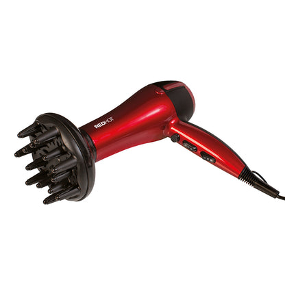 Red Hot Professional Hair Dryer - with Diffuser - 2200W