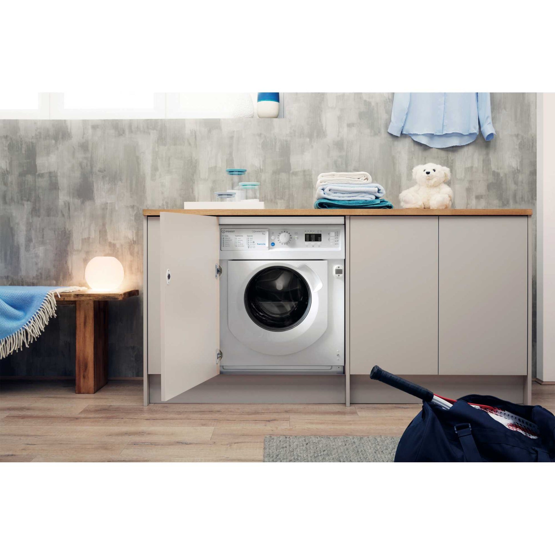 Indesit BI WMIL 71252 UK N Push&Go 7kg 1200rpm Built-In Washing Machine