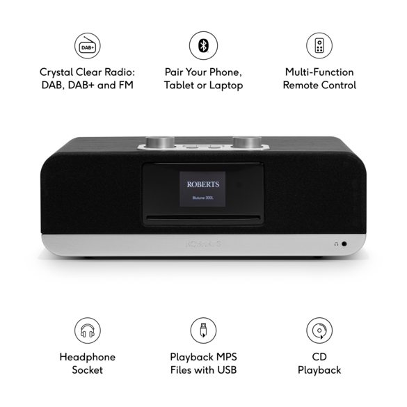 Roberts Blutune 300L - Black