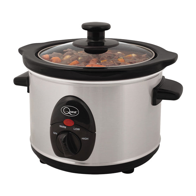 1.5L SLOW COOKER SILVER