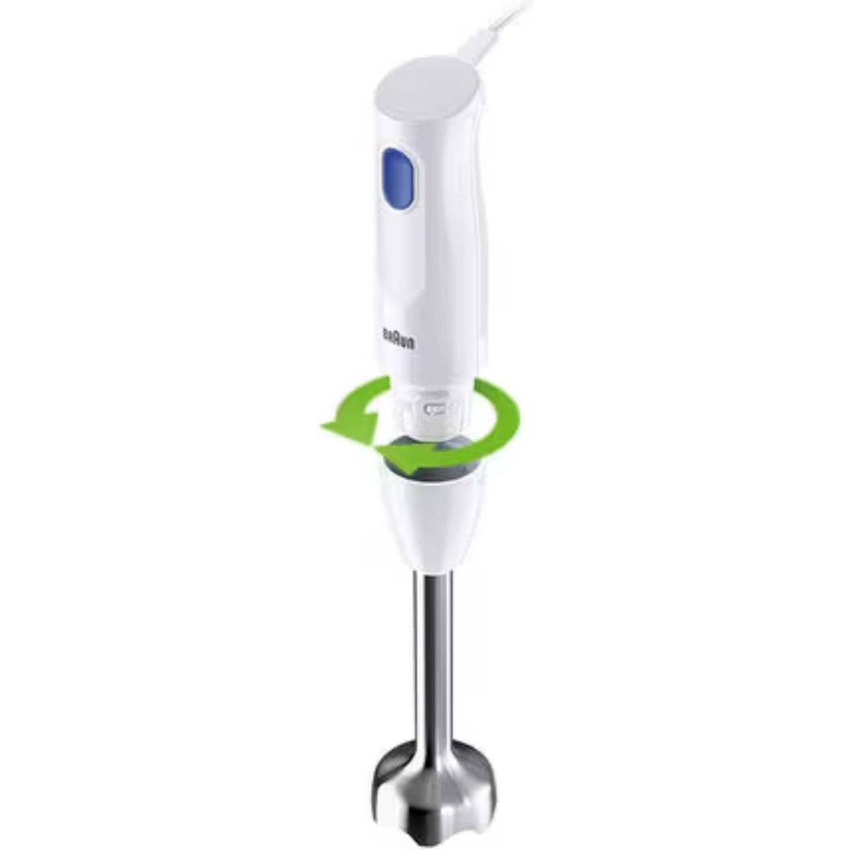 Braun MQ10-201MWH MultiQuick Hand Blender with Chopper and 350ml Beaker