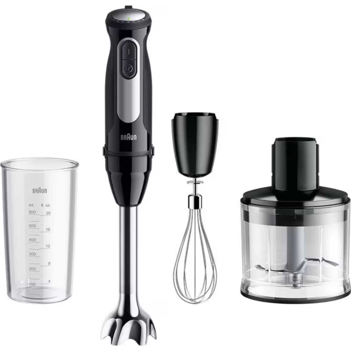 Braun MQ 55236 M MultiQuick 5 Pro Hand Blender with Chopper, Whisk & Beaker