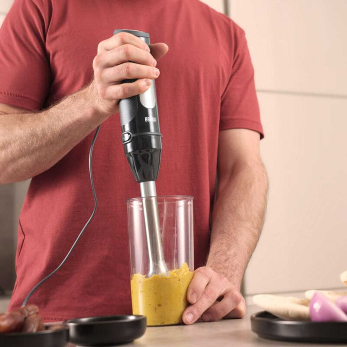 Braun MQ 55236 M MultiQuick 5 Pro Hand Blender with Chopper, Whisk & Beaker
