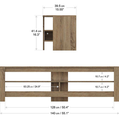 AVF CA140GO Calibre 140cm TV Stand - Rustic Sawn Oak