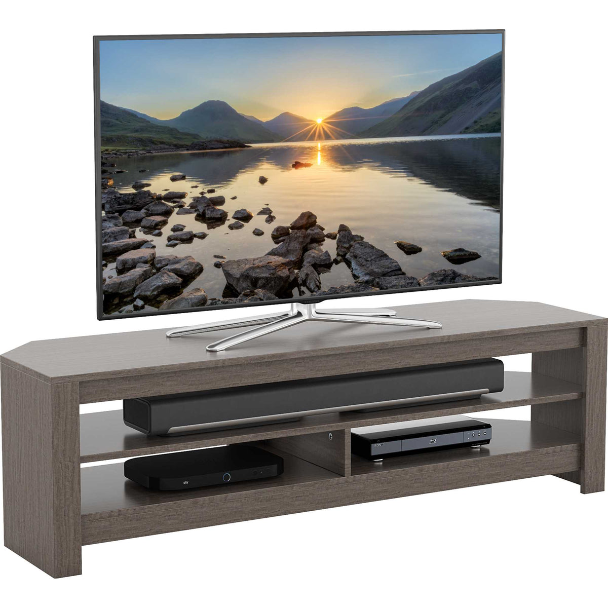 AVF CA140GRE Calibre 140cm TV Stand - Grey Oak