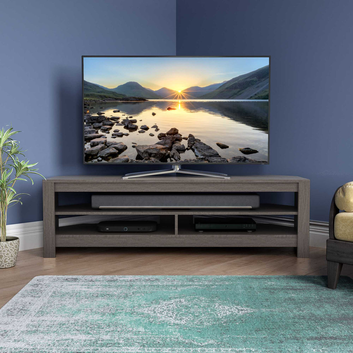 AVF CA140GRE Calibre 140cm TV Stand - Grey Oak
