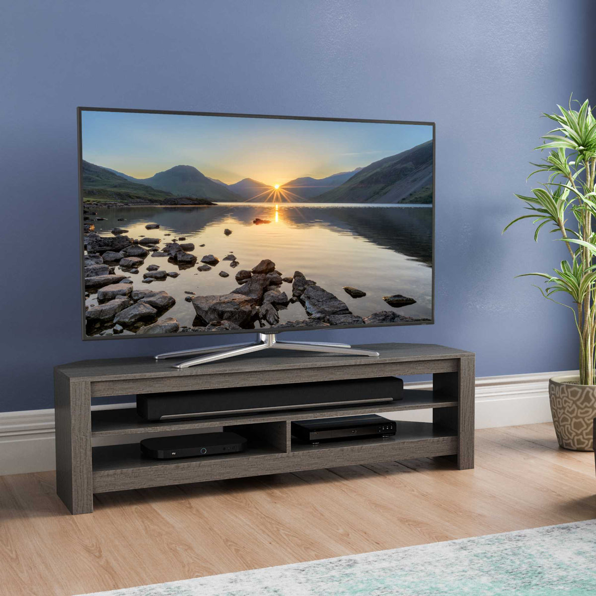 AVF CA140GRE Calibre 140cm TV Stand - Grey Oak