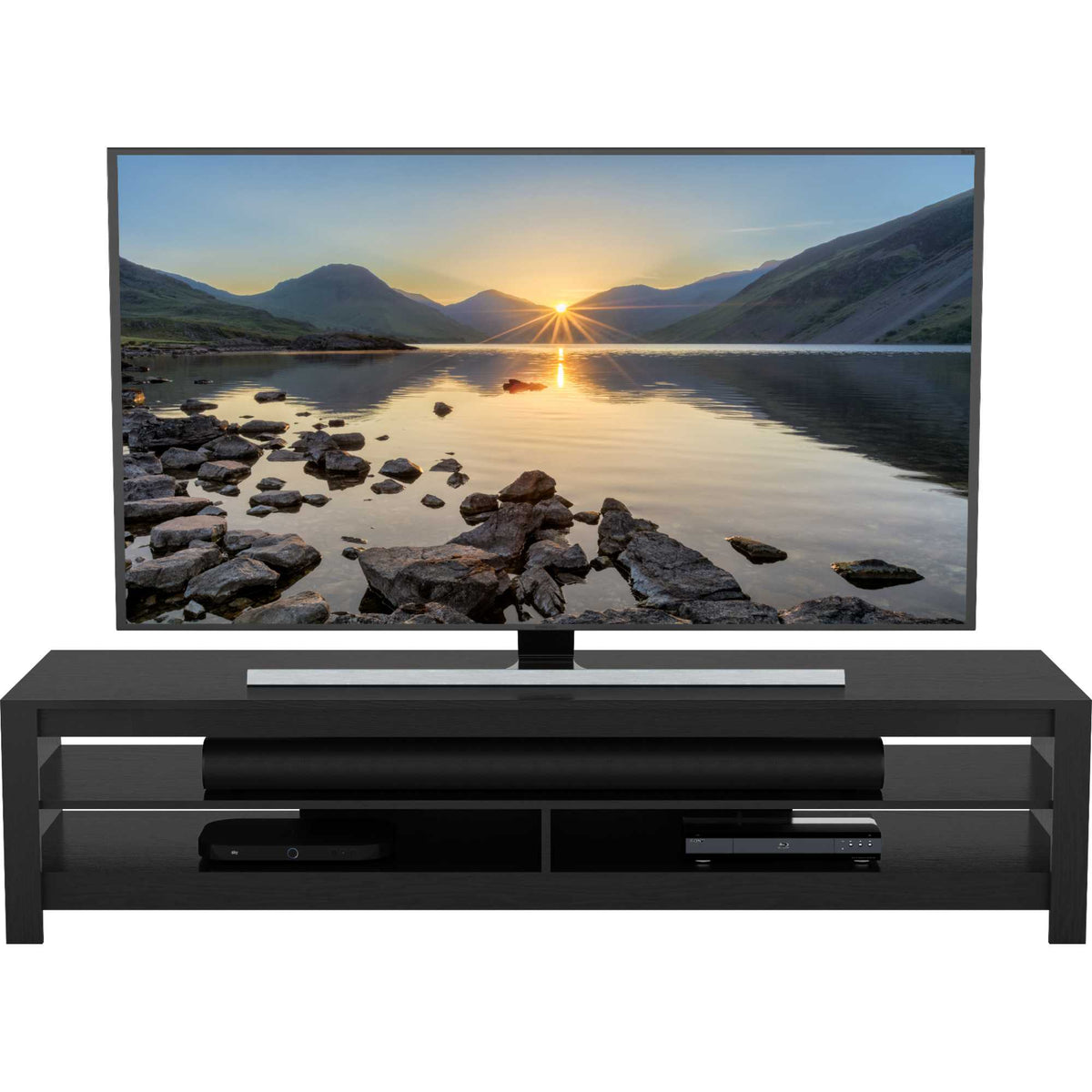AVF CA180RBO Calibre 180cm TV Stand - Black Oak