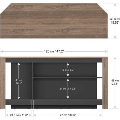 AVF CAG120GO Calibre 120cm TV Stand - Oak