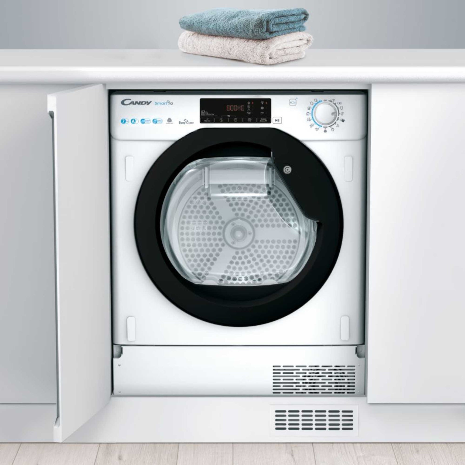 Candy BCTD H7A1TBE-80 Built-in 7kg A+ Rated Smart Heat Pump Dryer