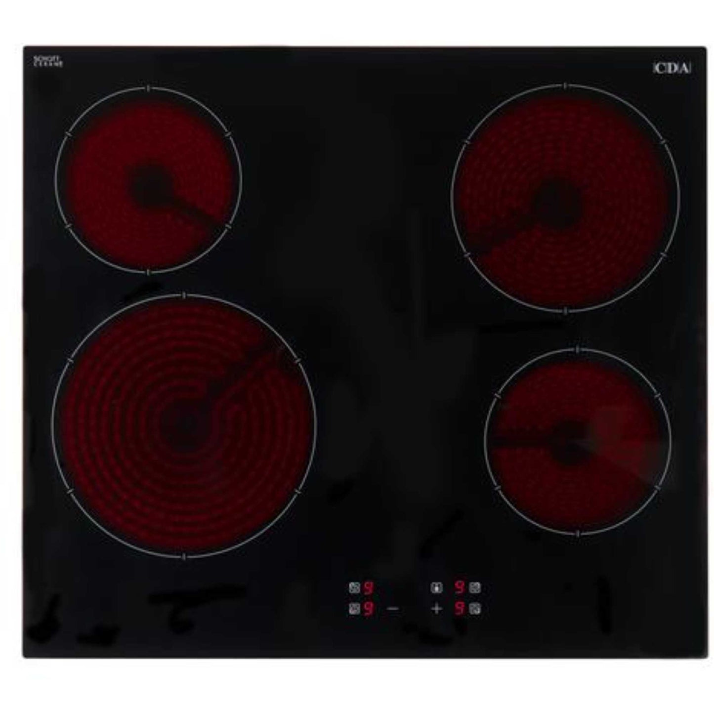 CDA HC6621FR Built-In Hob Ceramic Electric Burners