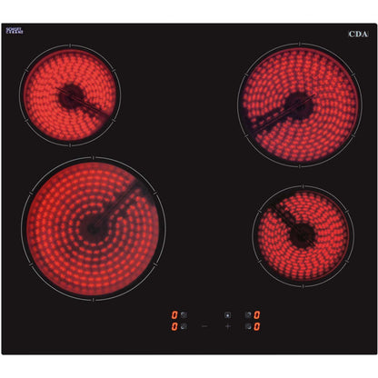 CDA HC6621FR Built-In Hob Ceramic Electric Burners