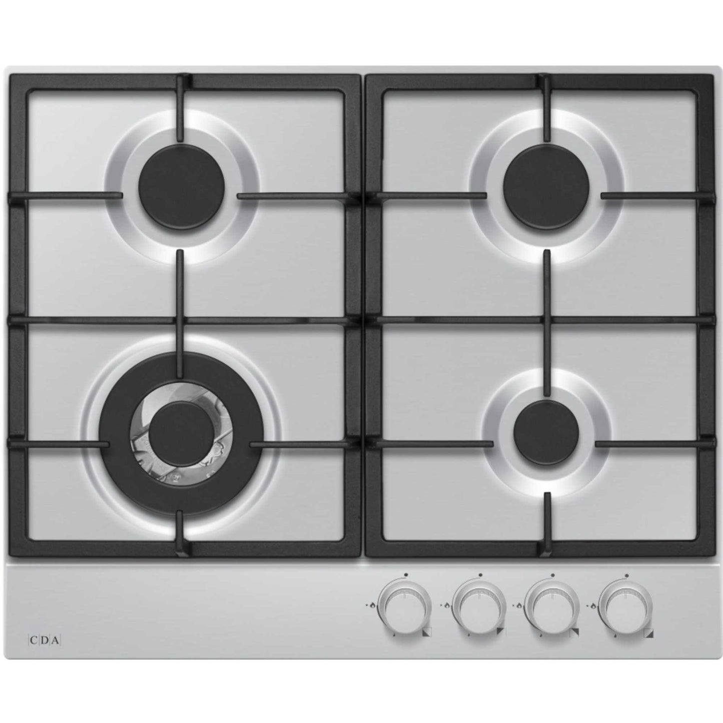 CDA HPG6200SS 4 Burner Gas Hob - Stainless Steel