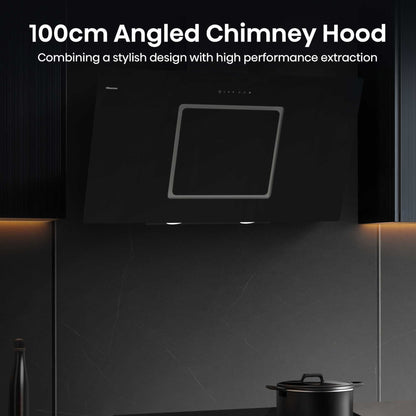 Hisense Hi4 Decorative CH10IN14BBUK 100cm Built-In Chimney Hood - Black