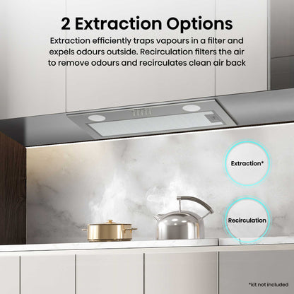 Hisense Hi4 Decorative CH10IN14BBUK 100cm Built-In Chimney Hood - Black