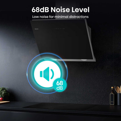 Hisense CH6IN14BXBUK 60cm Wall-Mounted Cooker Hood - Black