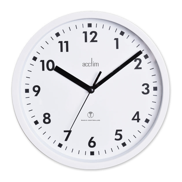 NARDO RADIO CONTROLLED WALL CLOCK WHITE