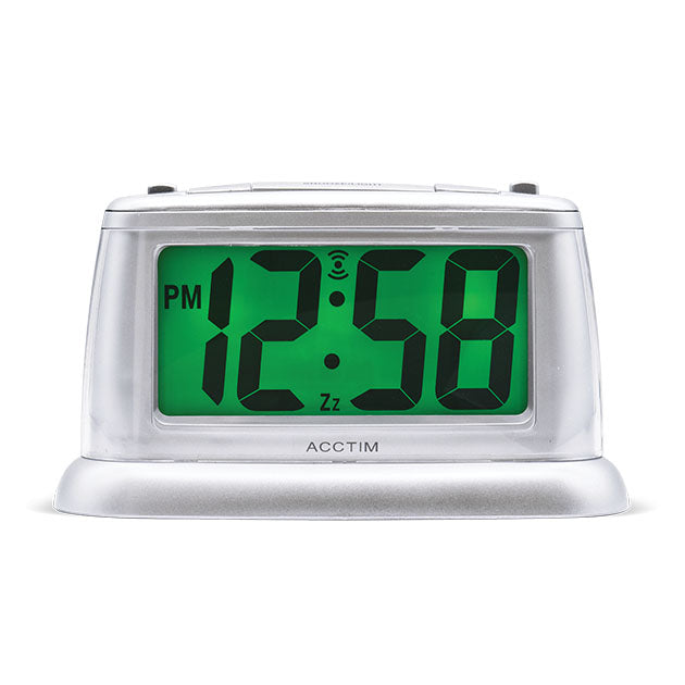 JUNO JUMBO LCD ALARM CLOCK SILVER