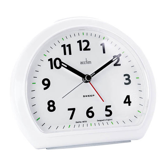 Colm Analogue Smartlite Alarm Clock White