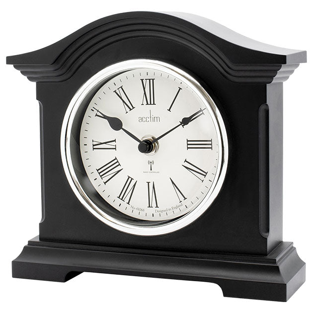 CHESTFIELD RADIO CONTROLLED TABLE CLOCK BLACK