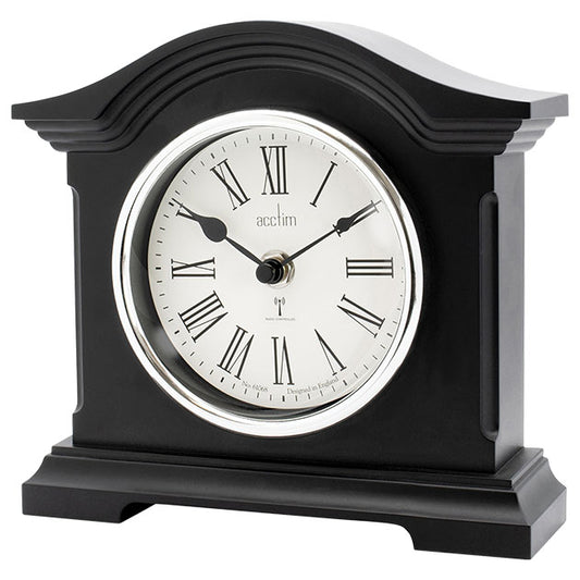 Chestfield Radio Controlled Table Clock Black
