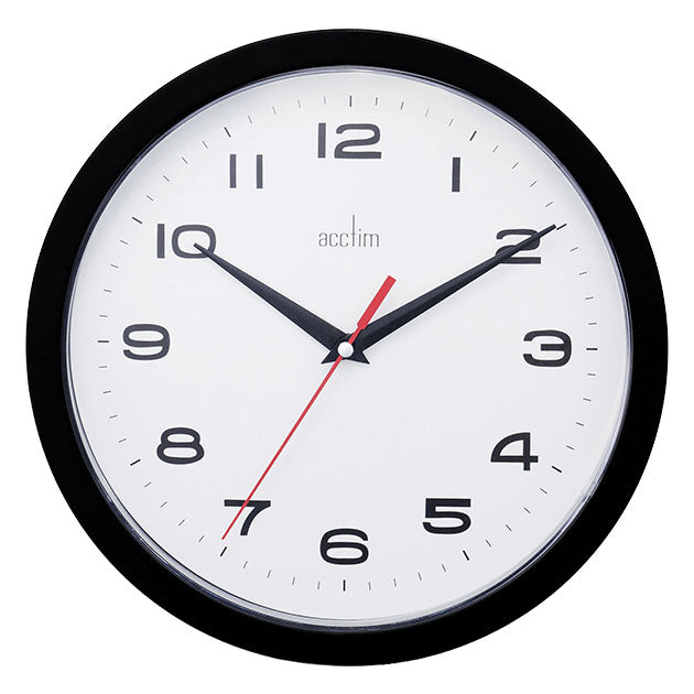 AYLESBURY OFFICE WALL CLOCK BLACK