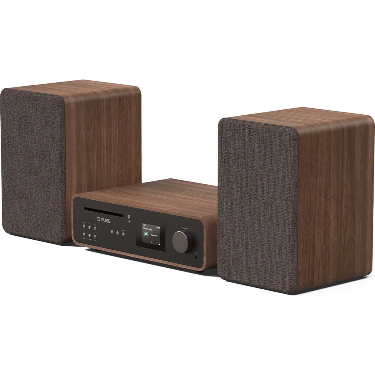 Pure CLASSIC-ST The Charming HiFi Music System - Coffee Black