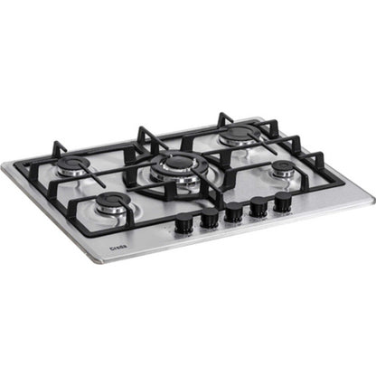 Creda C70GFCWX 70cm 5 Burner Gas Hob - Stainless Steel