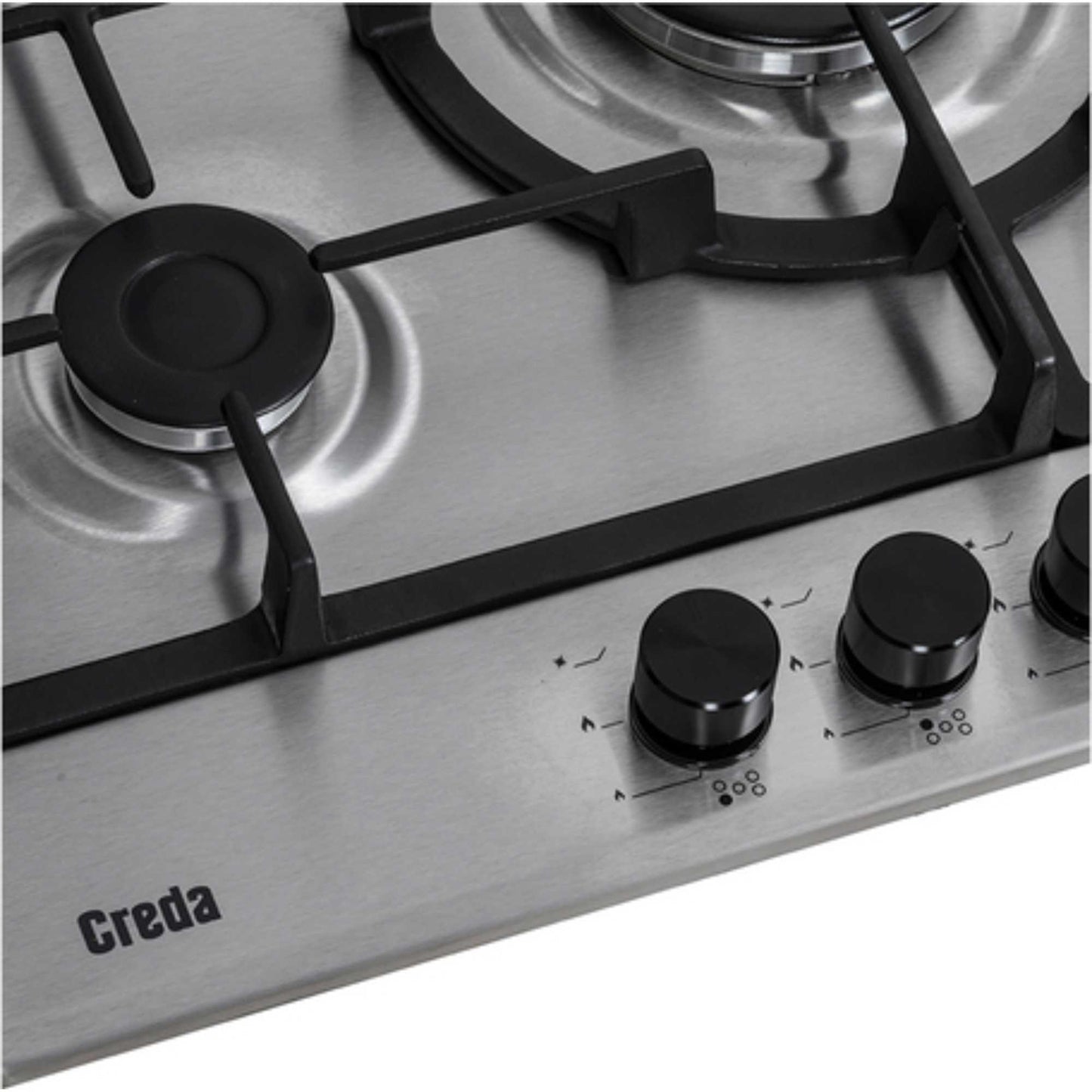 Creda C70GFCWX 70cm 5 Burner Gas Hob - Stainless Steel