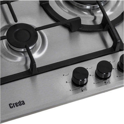 Creda C70GFCWX 70cm 5 Burner Gas Hob - Stainless Steel