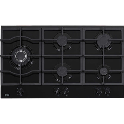 Creda C90GFCWG 90cm 5 Zone Gas Hob