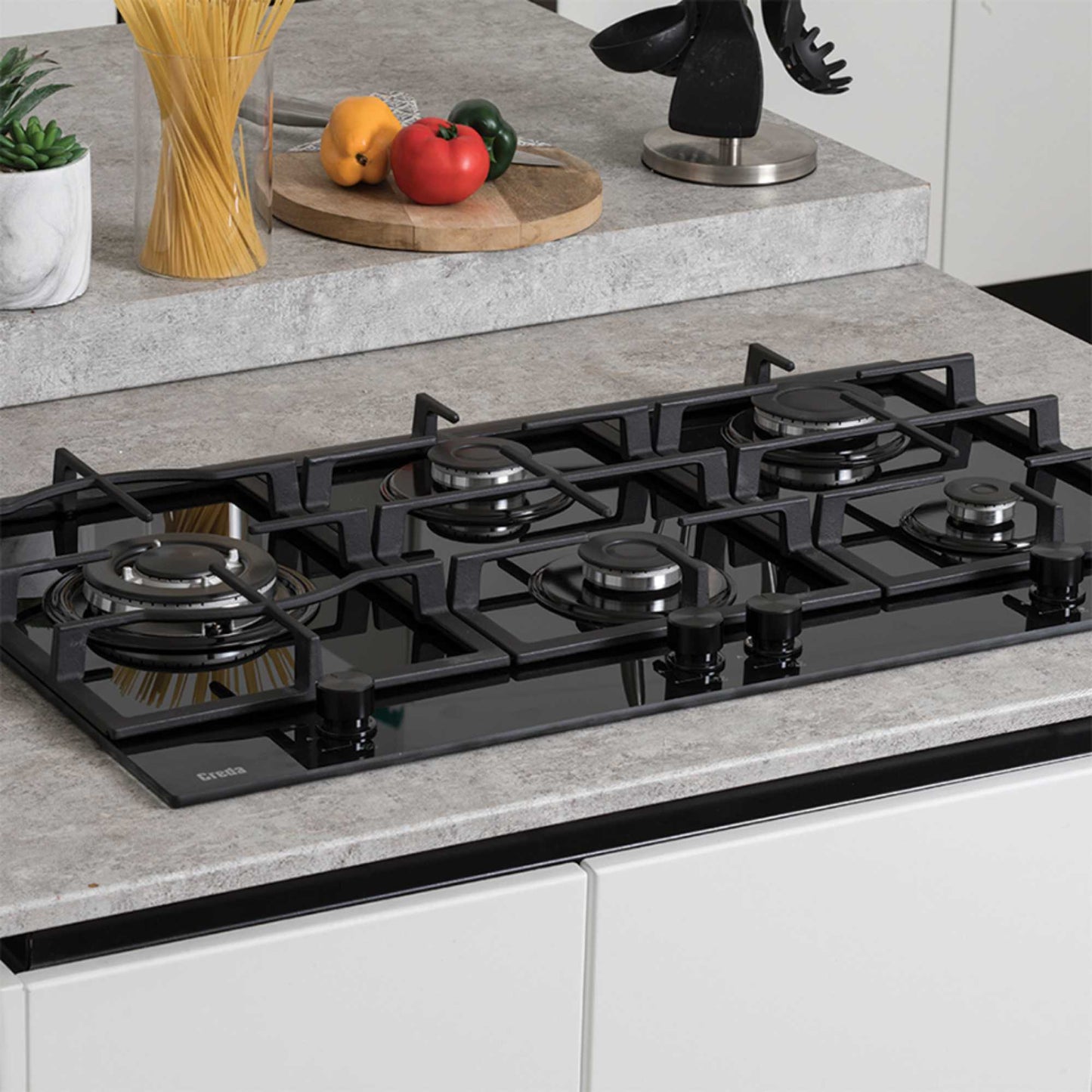 Creda C90GFCWG 90cm 5 Zone Gas Hob