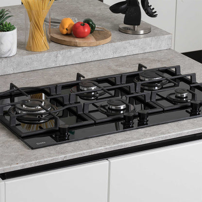 Creda C90GFCWG 90cm 5 Zone Gas Hob
