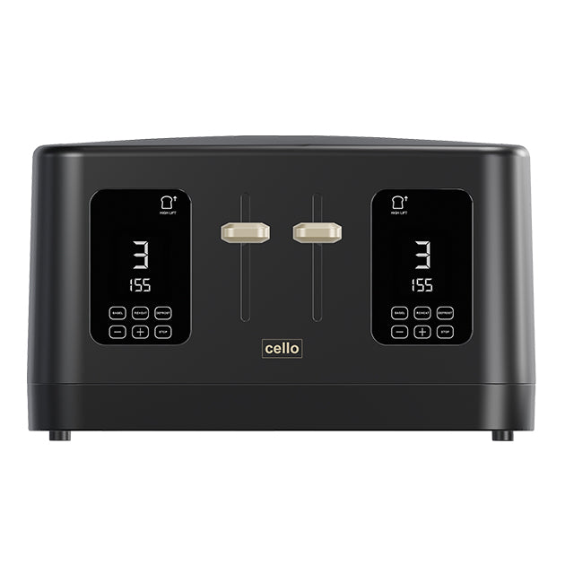 4 SLICE DIGITAL TOASTER BLACK