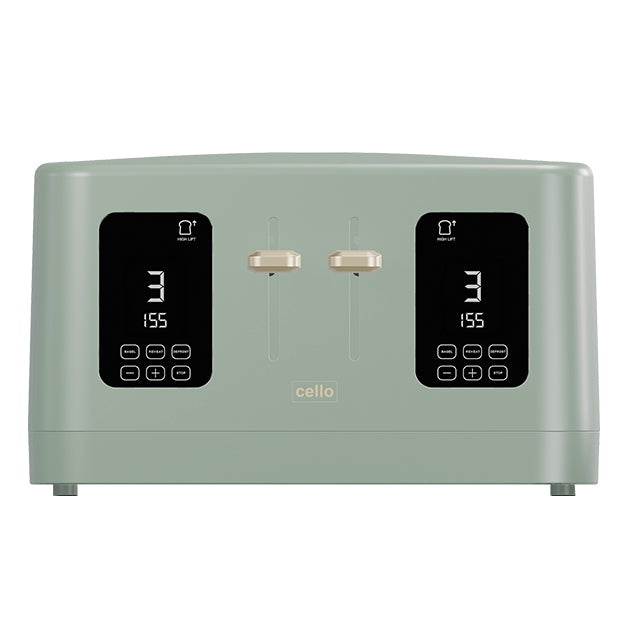 4 SLICE DIGITAL TOASTER GREEN