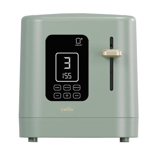 2 SLICE DIGITAL TOASTER GREEN