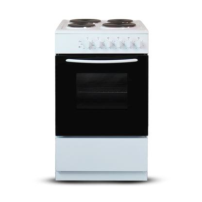 Montpellier CSE46W 50cm Electric Cooker in White