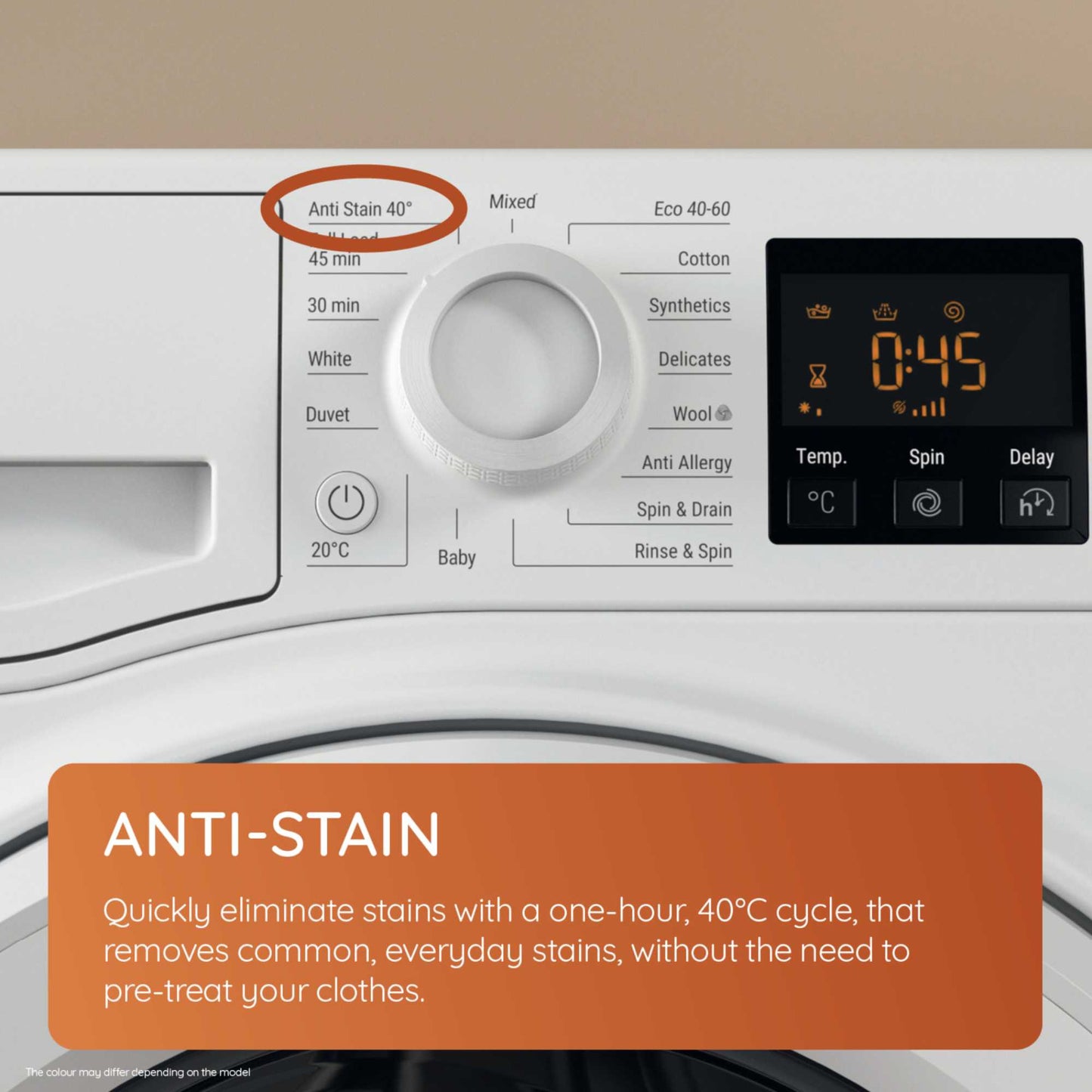 Hotpoint Anti-Stain 7kg 1400rpm Washing Machine - NSWF 7469 W UK