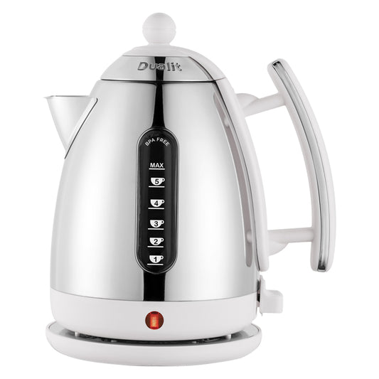 LITE 1.5L CORDLESS JUG KETTLE S/S & WHITE