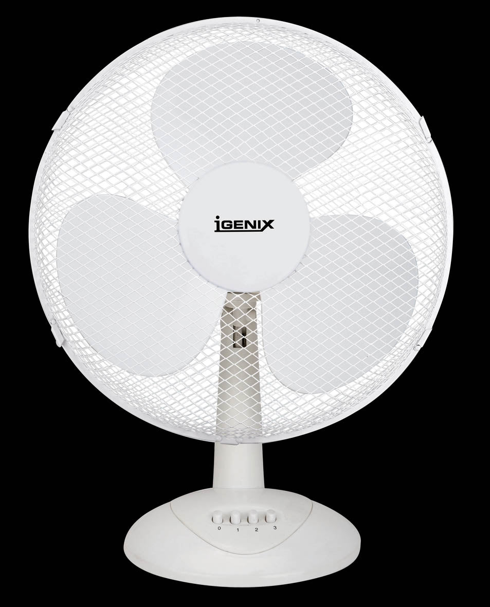 12 Inch Desk Fan White