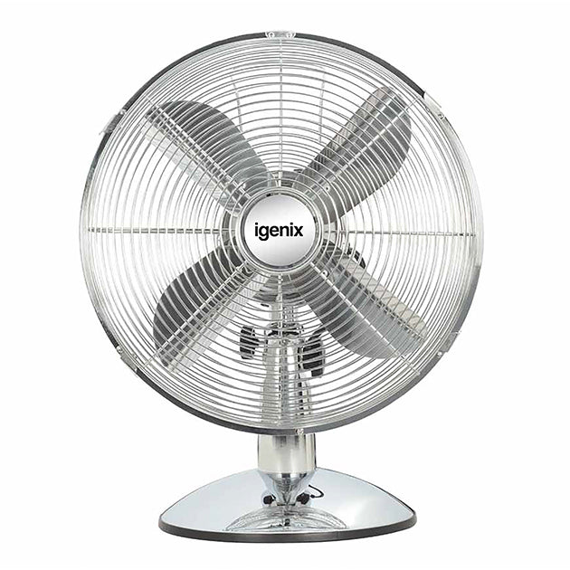 12 Inch Desk Fan Chrome