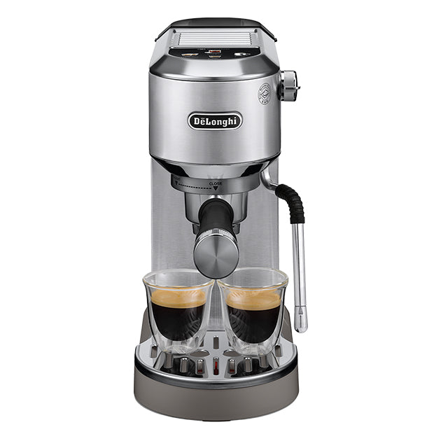 DEDICA DUO MANUAL ESPRESSO MACHINE SILVER