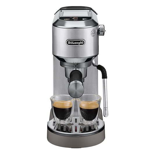 DEDICA DUO MANUAL ESPRESSO MACHINE SILVER