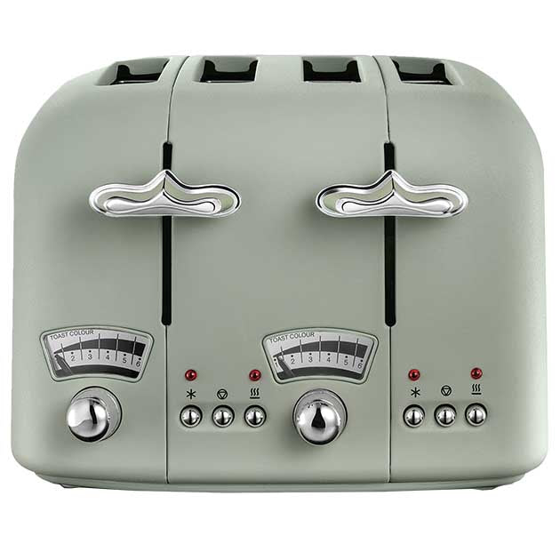 4 SLICE ARGENTO TOASTER GREEN